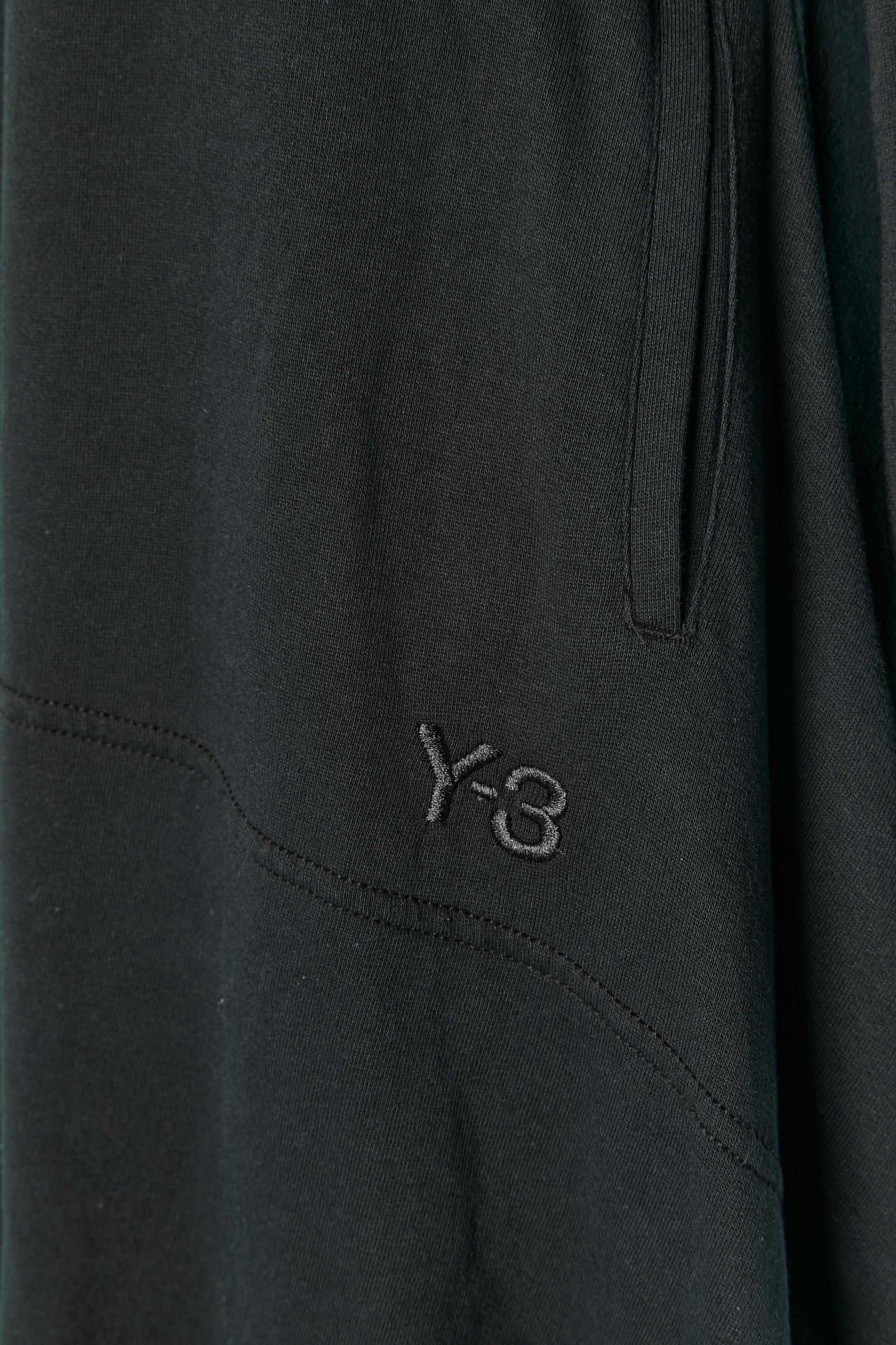 Abito asimmetrico nero in jersey di cotone Y-3 YOHJI YAMAMoto's. In condizioni ottime in vendita a Saint-Ouen-Sur-Seine, FR