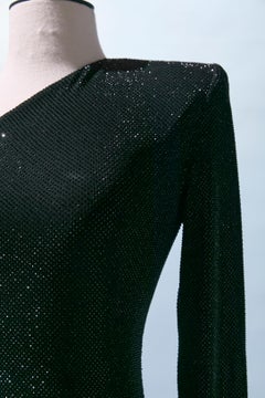 Black asymmetrical evening dress with flame cut-work edge ALEXANDRE VAUTHIER