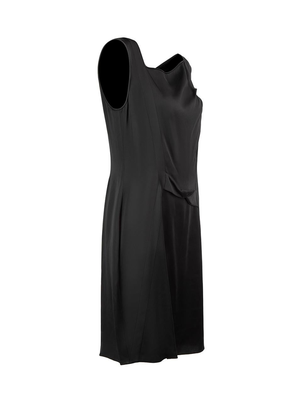 CONDITION is Very good. Minimal wear to dress is evident. Minimal pulls in fabric to back of shoulder strap on this used Christian Dior designer resale item.



Details


Black

Synthetic

Sleeveless mini dress

Asymmetrical square neckline

Twist