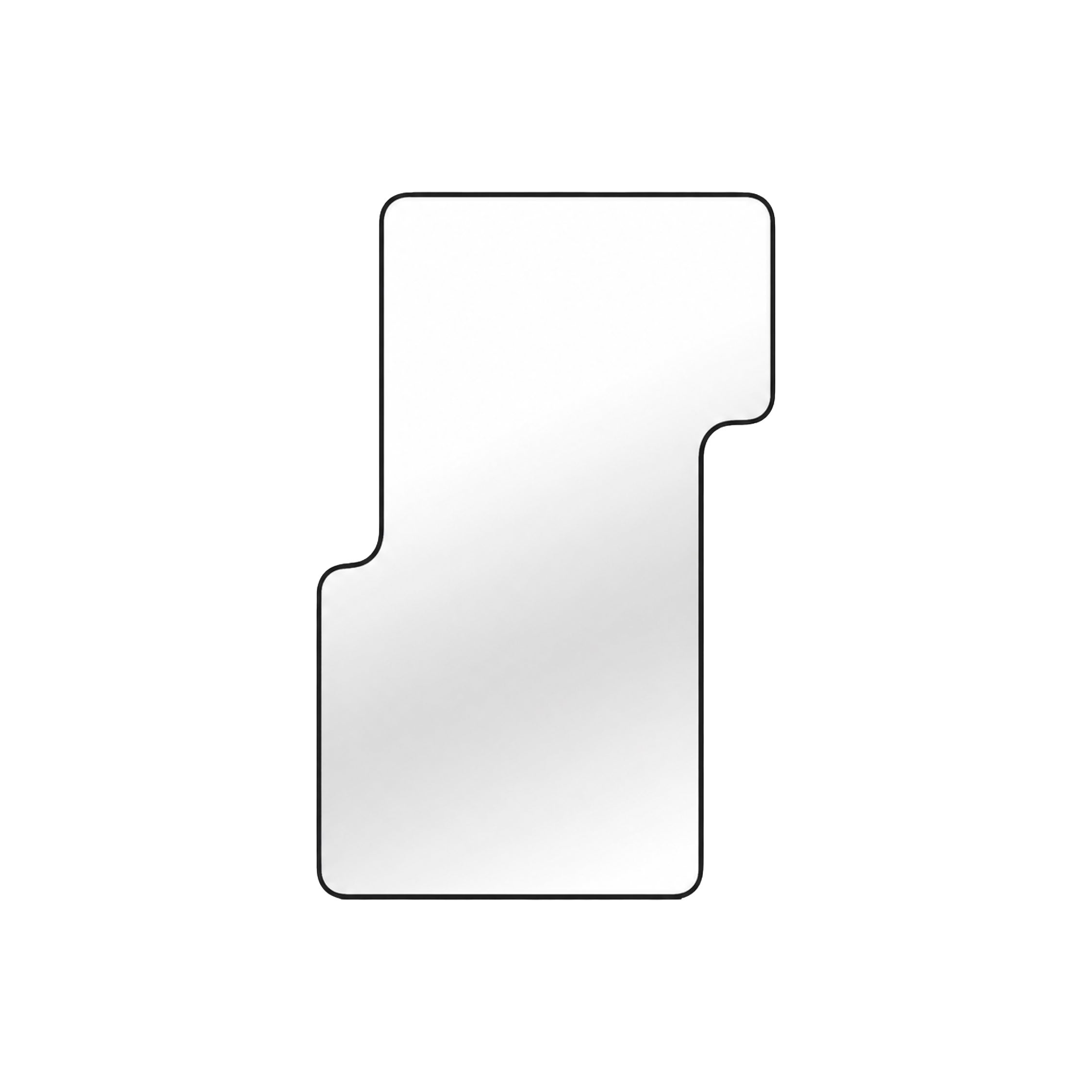 Miroir mural asymétrique noir pour intérieurs contemporains – Loveself 04