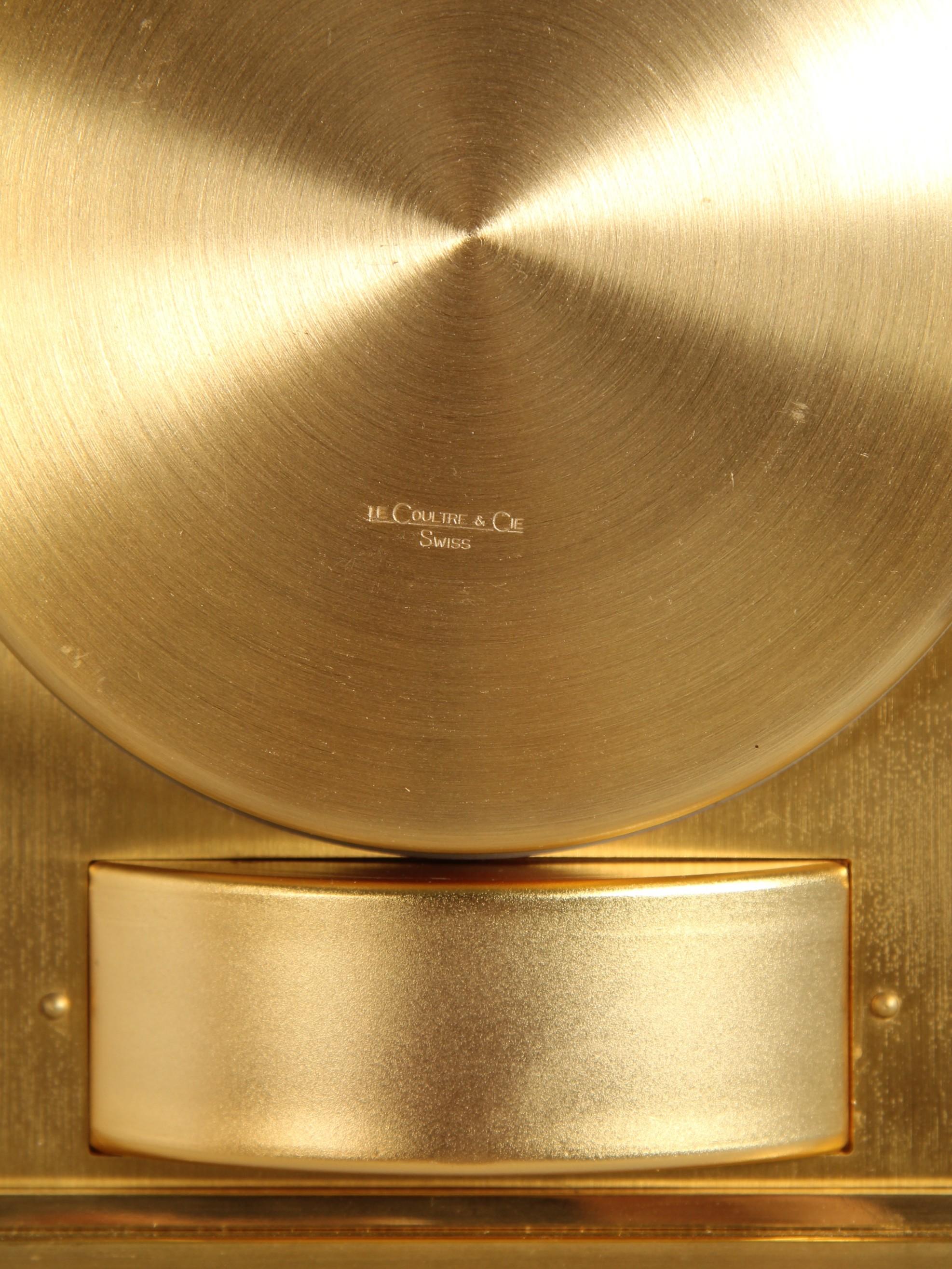 Black Atmos Clock by Jaeger LeCoultre, manufactured in 1969 In Good Condition For Sale In Greven, DE