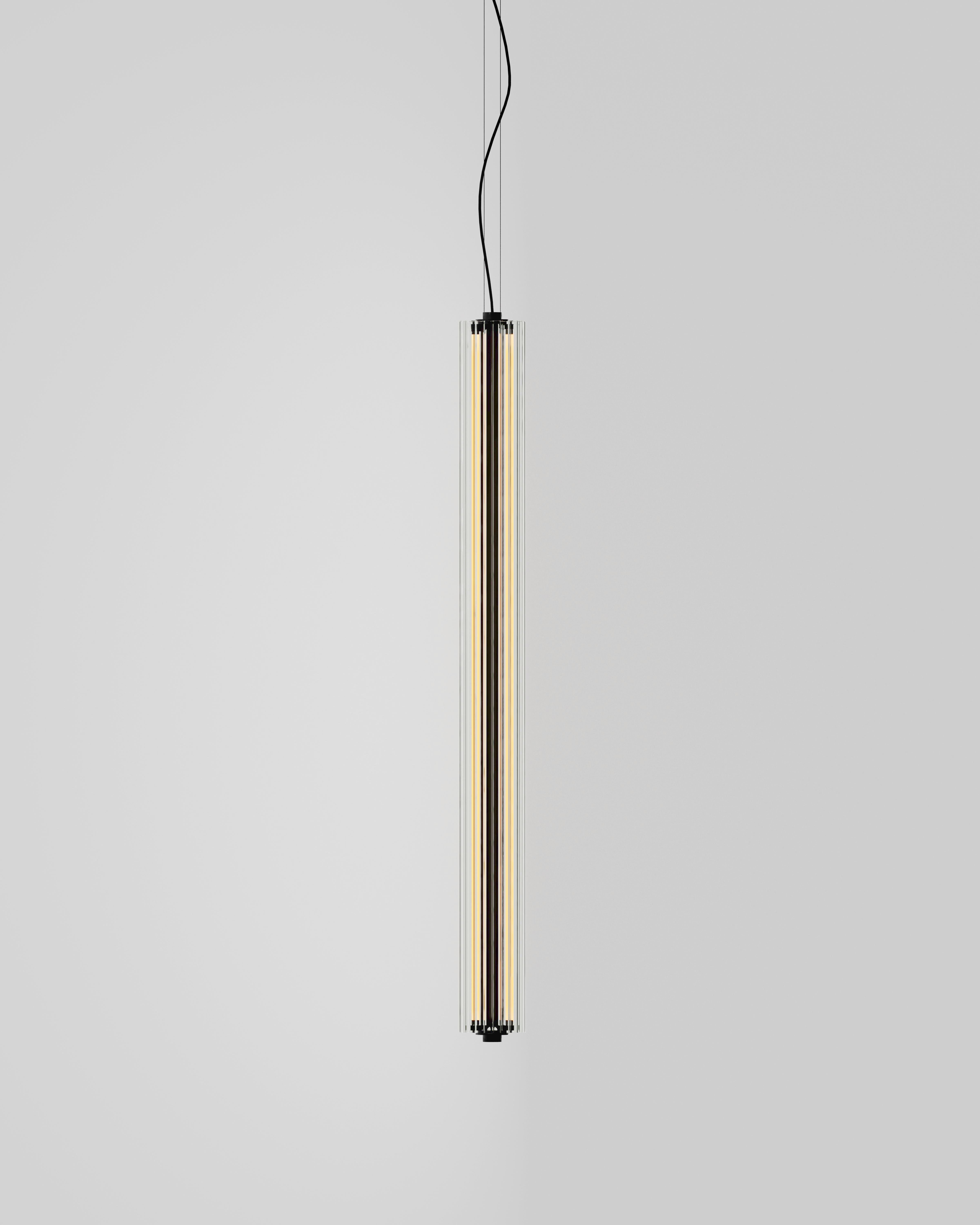 Post-Modern Black B15 T H PE Pendant Lamp by Parachilna For Sale
