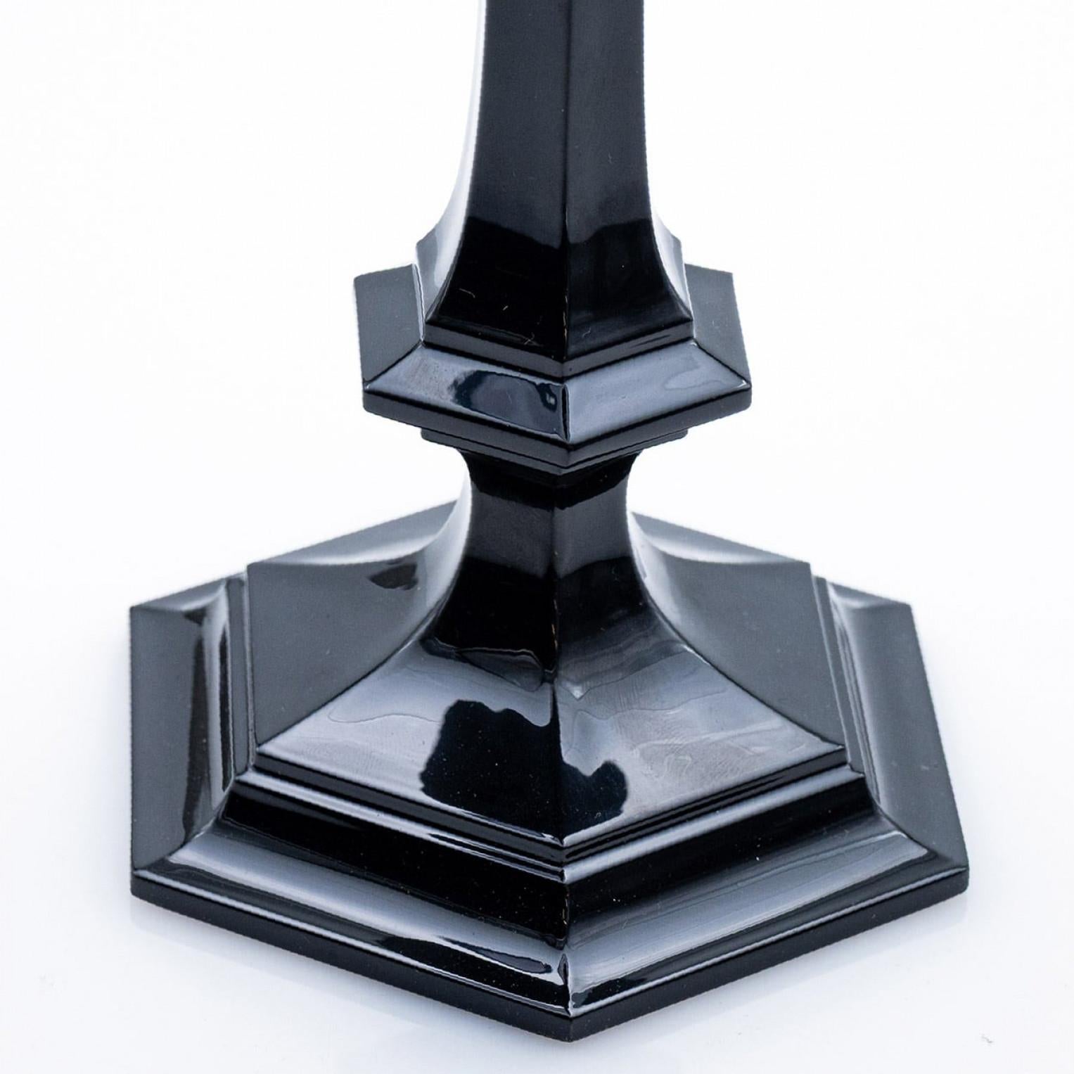 Schwarzer Baccarat Harcourt Our Fire Kerzenständer von Philippe Starck, Frankreich (Handgefertigt) im Angebot