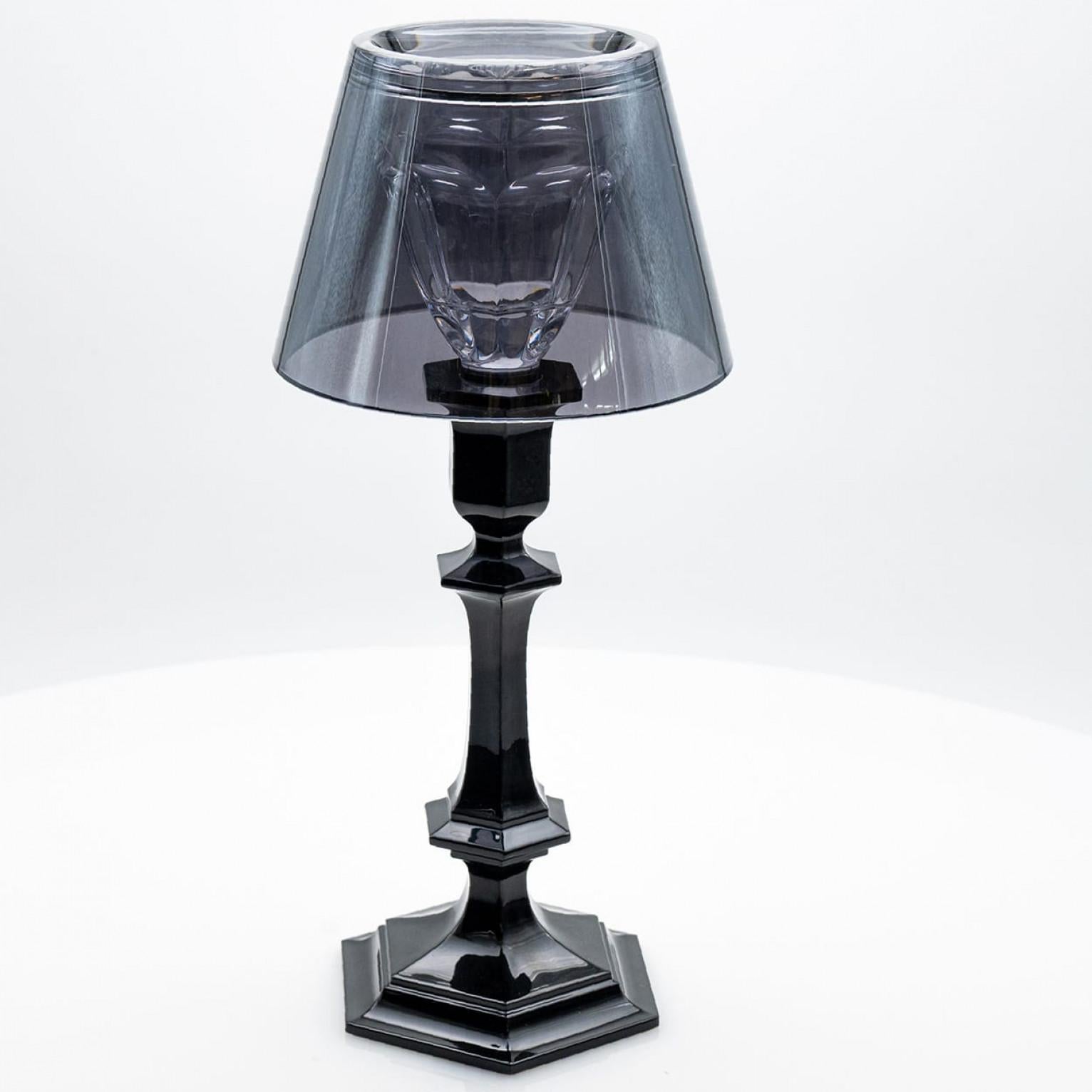 Schwarzer Baccarat Harcourt Our Fire Kerzenständer von Philippe Starck, Frankreich im Zustand „Gut“ im Angebot in Rijssen, NL