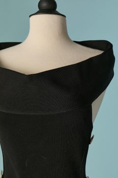 Black backless cocktail dress ALEXANDRE VAUTHIER