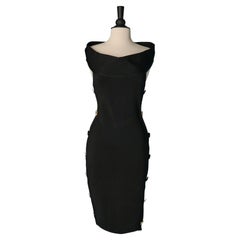 Black backless cocktail dress ALEXANDRE VAUTHIER