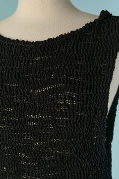 Black backless knitted tank top ALEXANDRE VAUTHIER