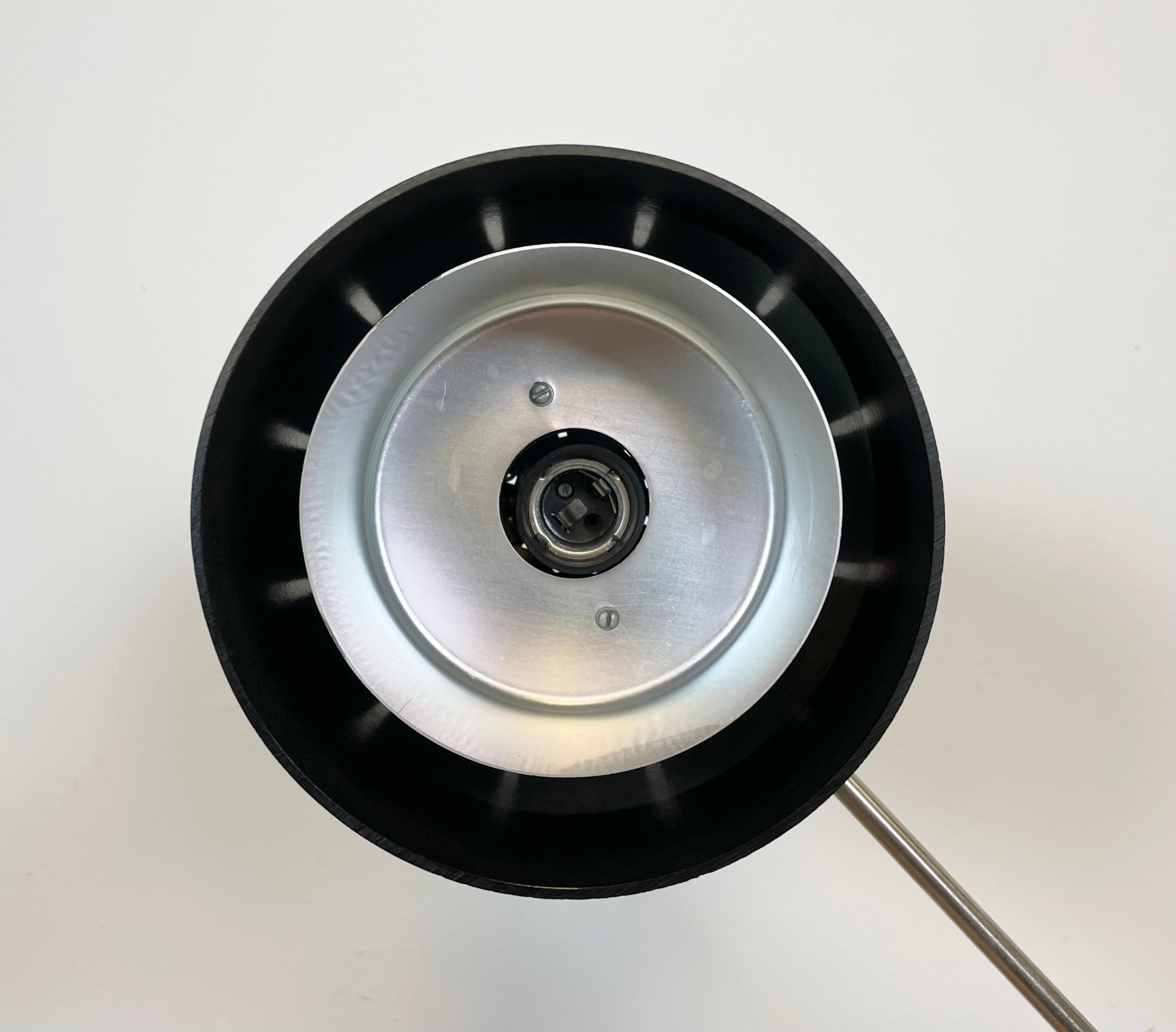 Black Bakelite Adjustable Table Lamp with Clamp Base from Elektrosvit, 1960s 3
