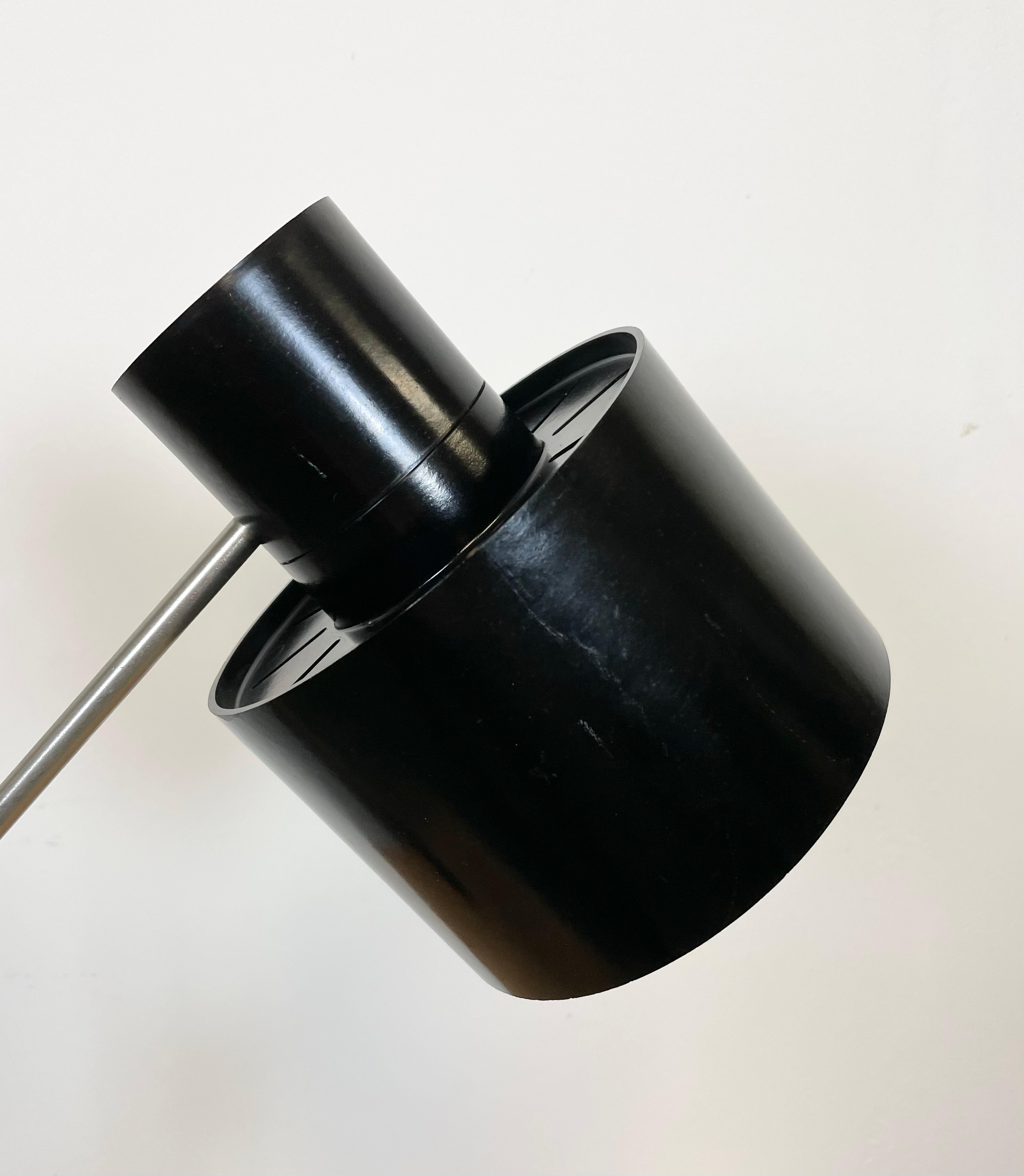 Black Bakelite Adjustable Table Lamp with Clamp Base from Elektrosvit, 1960s 5