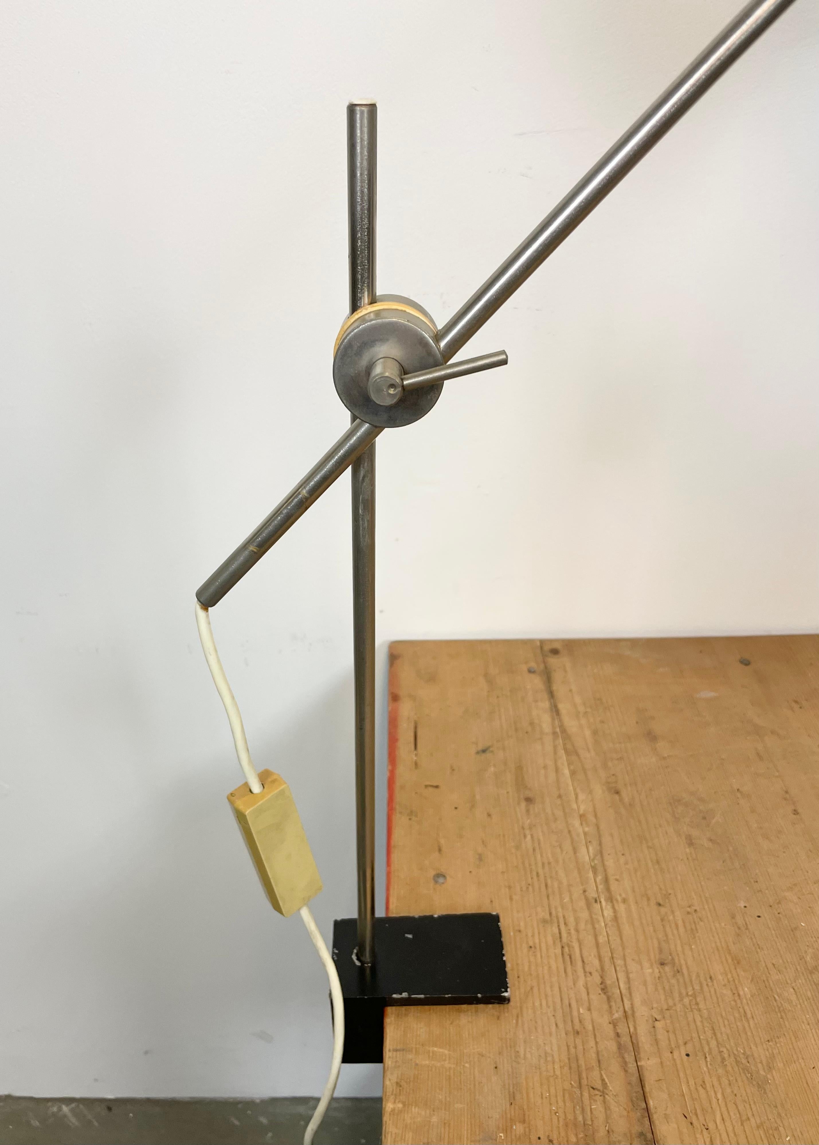 Black Bakelite Adjustable Table Lamp with Clamp Base from Elektrosvit, 1960s 6