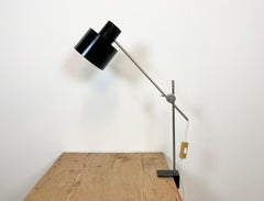 Black Bakelite Adjustable Table Lamp with Clamp Base from Elektrosvit, 1960s