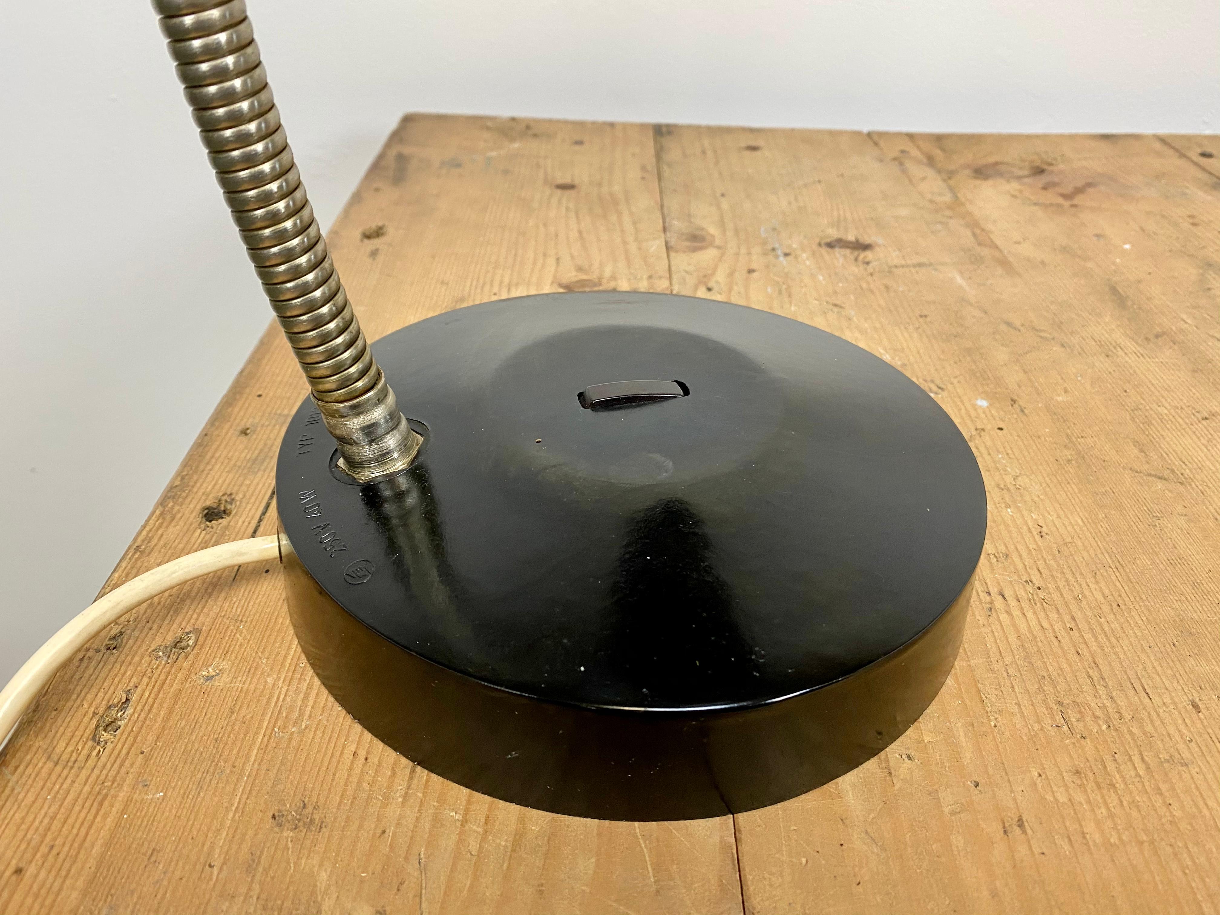 Black Bakelite Table Lamp, 1960s In Good Condition For Sale In Kojetice, CZ