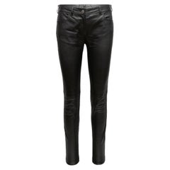 Pantalón pitillo de piel negro Balenciaga talla EU 40