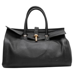Borsa Balenciaga M Tube Round Tote Bag nera