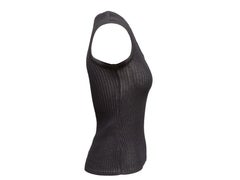 Black Balenciaga Nylon Knit Tank Top