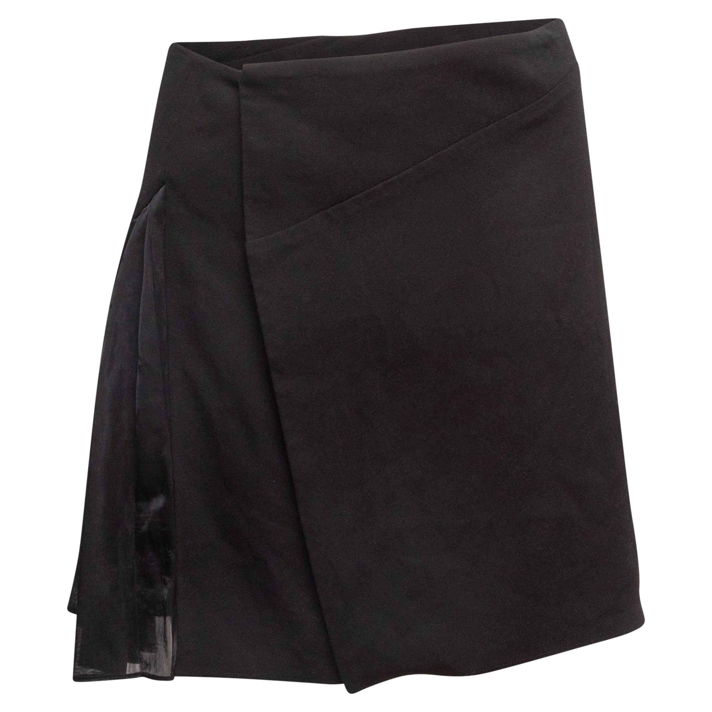 Minijupe plissée noire Balenciaga Taille FR 38