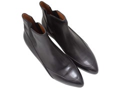 Black Balenciaga Pointed-Toe Ankle Boots