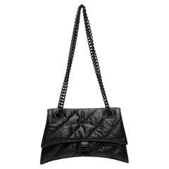 Schwarze Balenciaga Kleine Sanduhr B Tasche