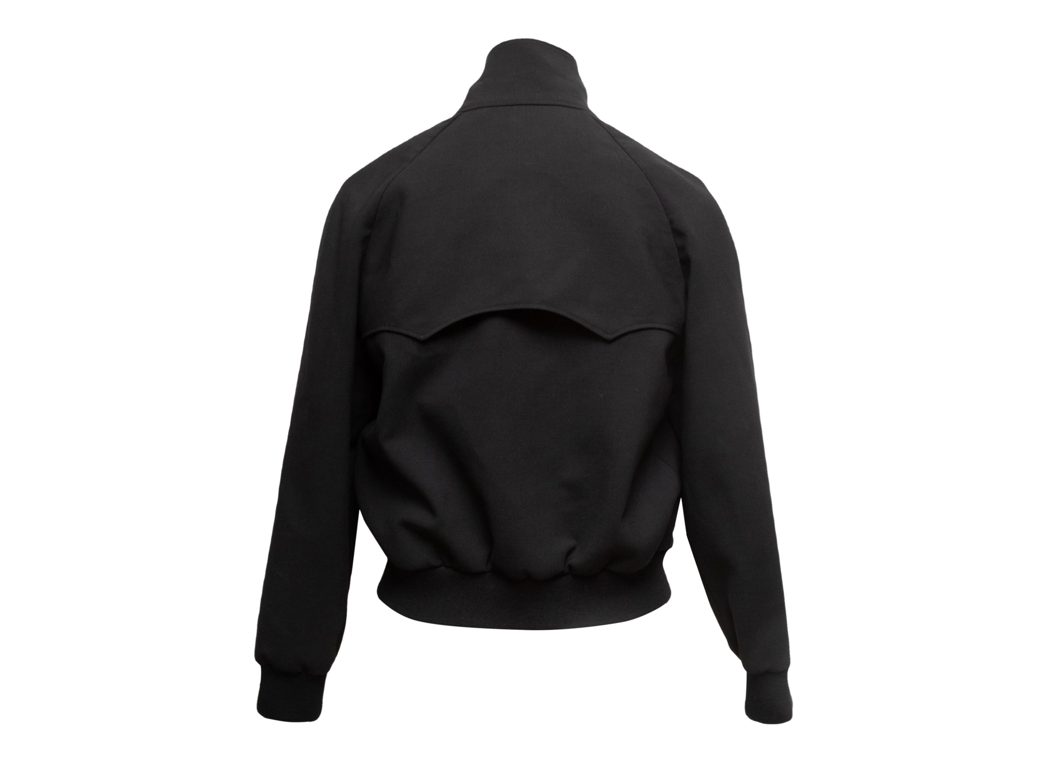 Bomber in lana Balenciaga nero taglia FR 40 In condizioni buone in vendita a New York, NY