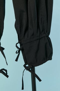 Black balloon trouser with drawstring on the bottom ALEXANDRE VAUTHIER