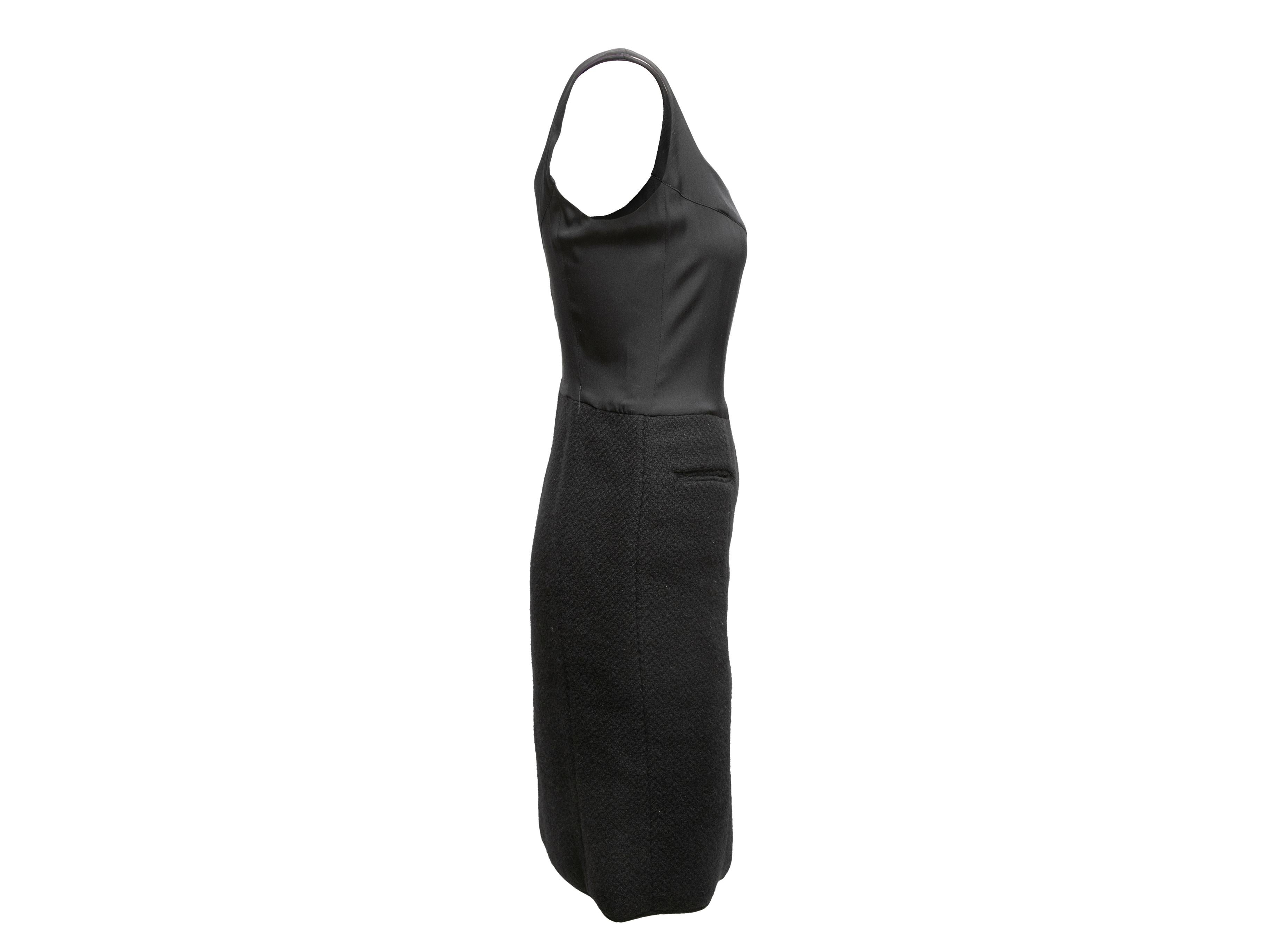 Women's Black Balmain Sleeveless Dress Size FR 40 For Sale