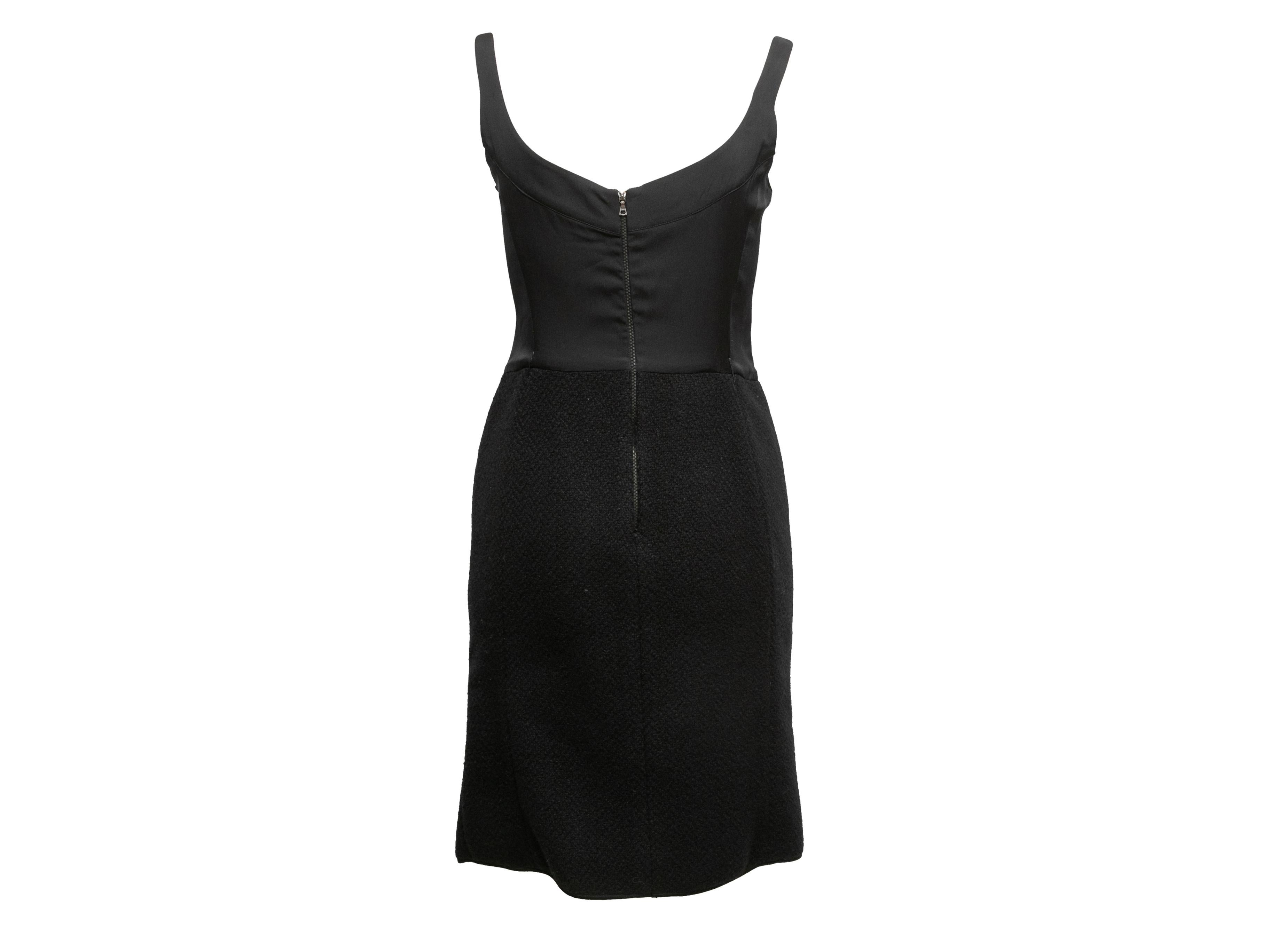 Black Balmain Sleeveless Dress Size FR 40 For Sale 1