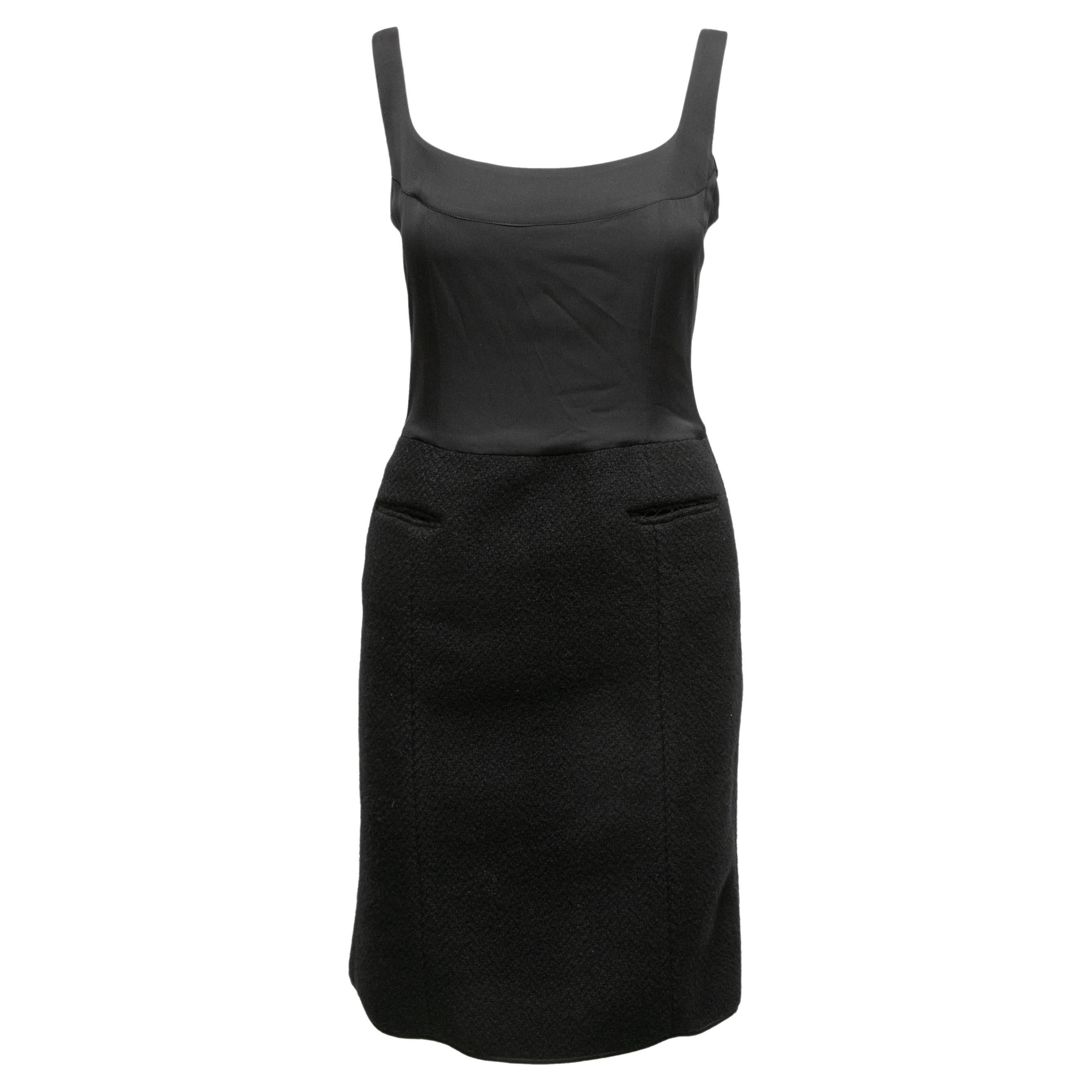 Black Balmain Sleeveless Dress Size FR 40 For Sale