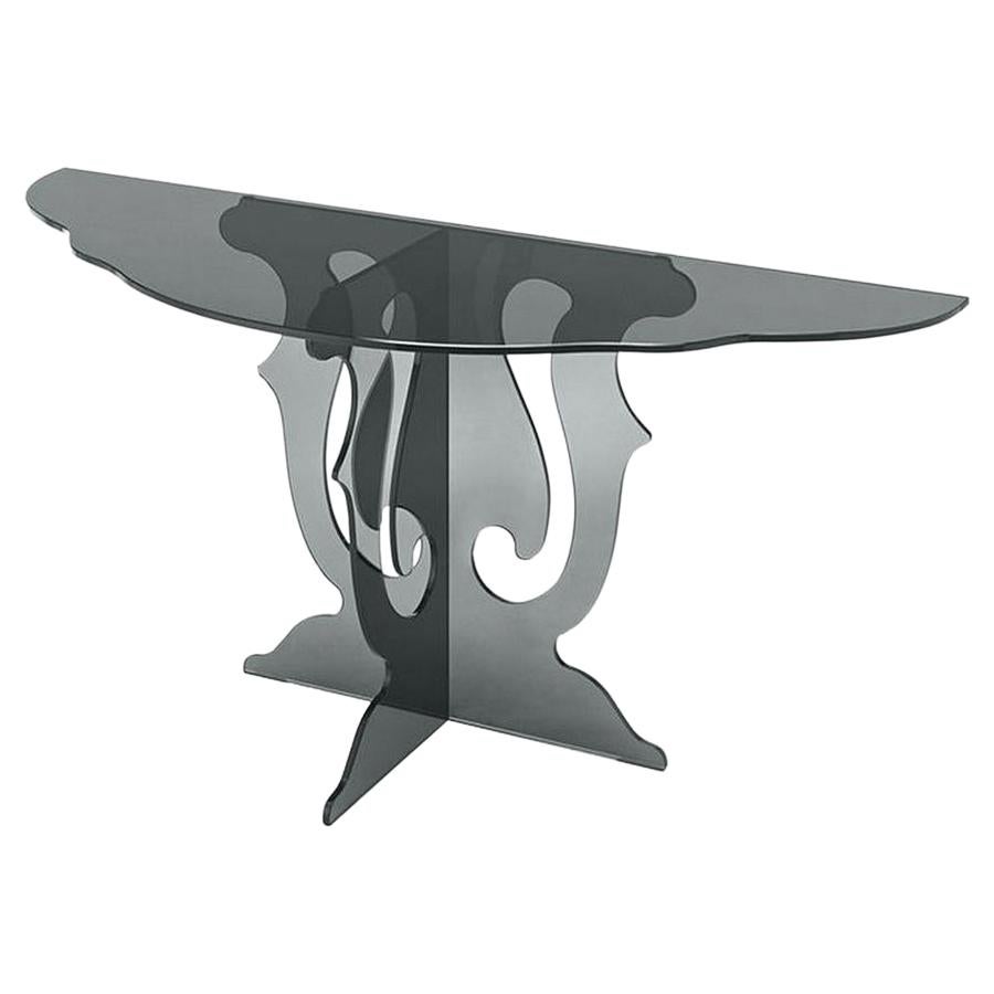 Black Baroco Console Table For Sale