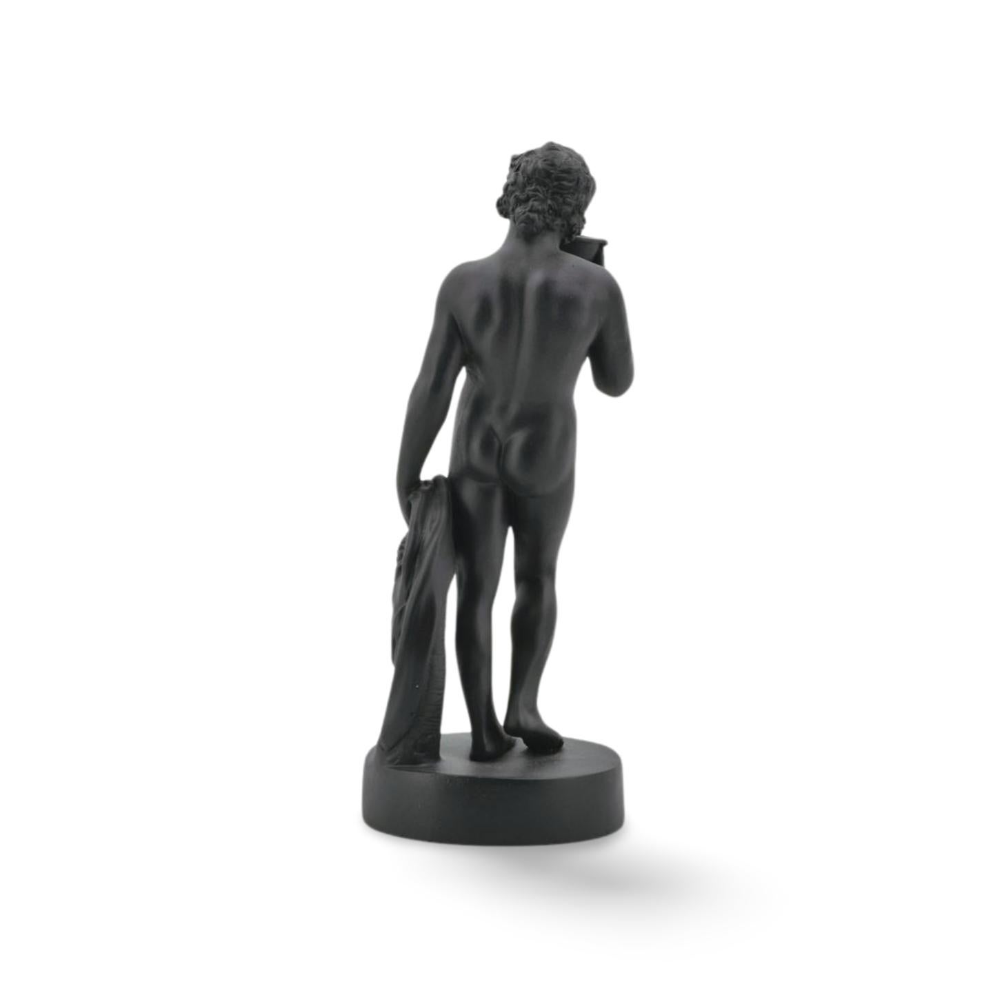 English Black basalt figure of Bacchus. Wedgwood C1780. For Sale