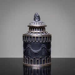 Black Basalt Tea Caddy, 1st half 19th century