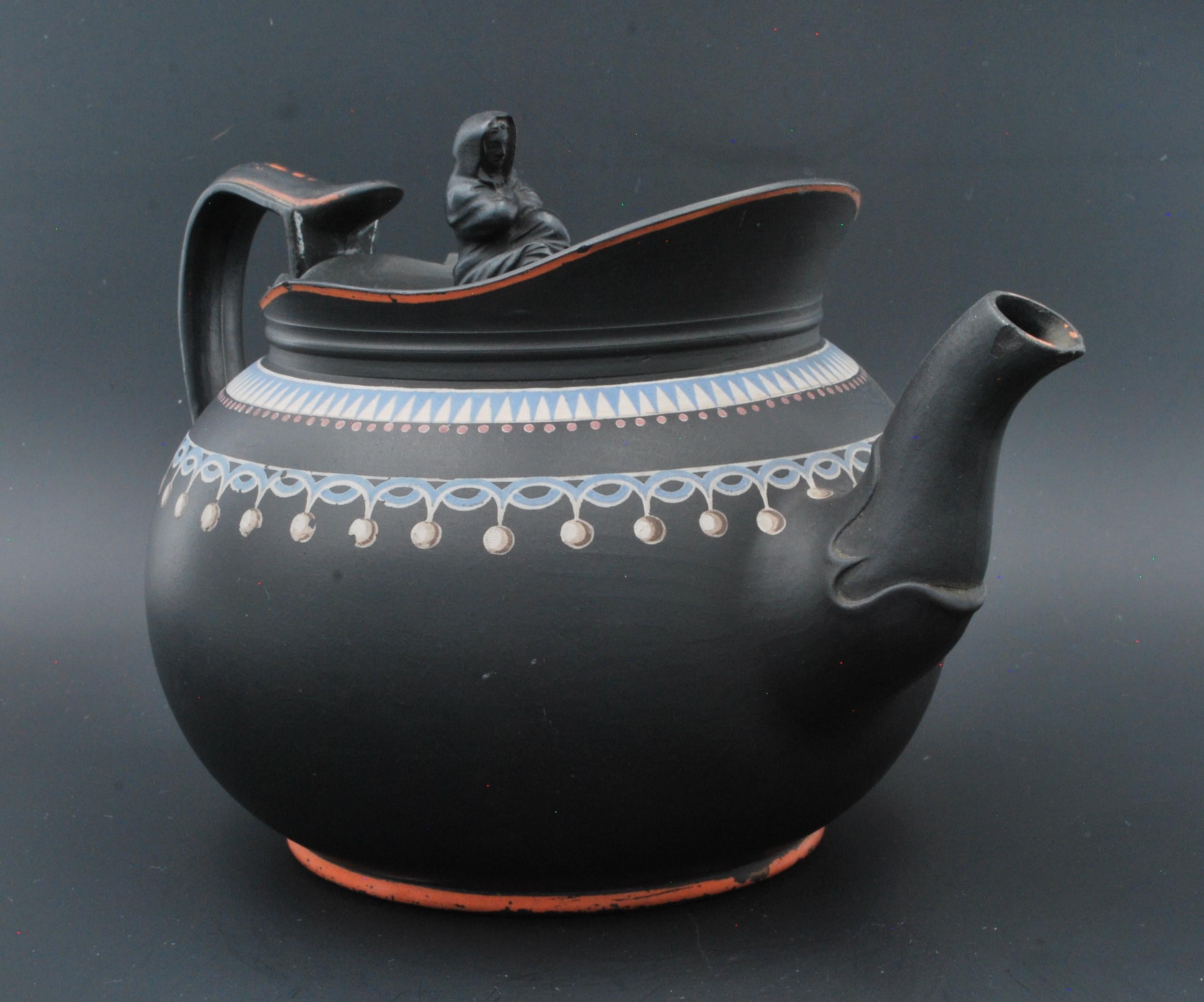 matt black teapot