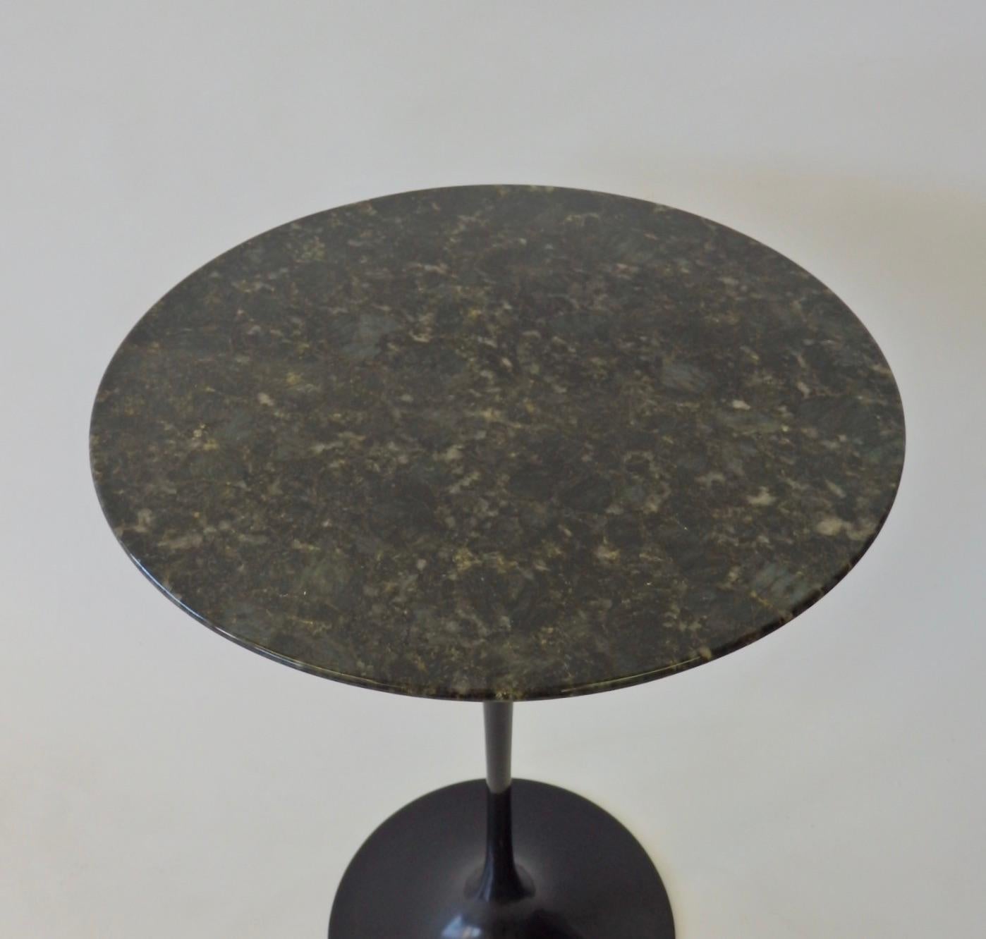 tulip table black base