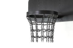 Black Basketball Backboard, Rim and Chain : Sherwin Williams SW 7048 Urbane