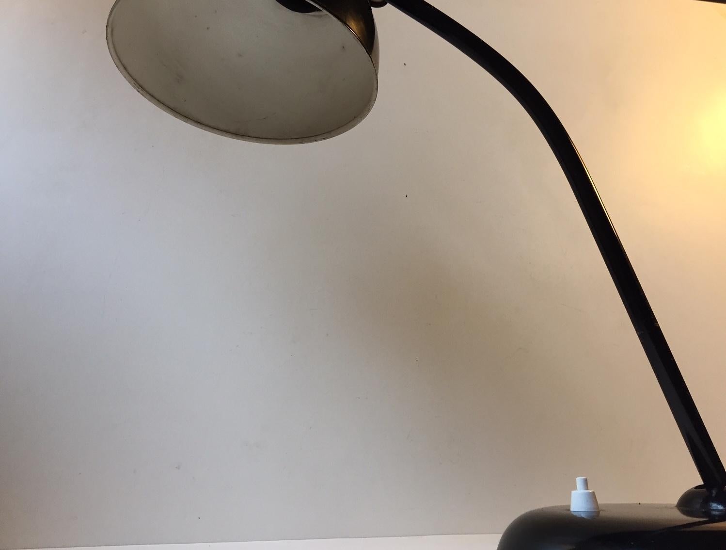 Mid-20th Century Black Bauhaus Desk Lamp by Christian Dell for Kaiser Idell, 1930s