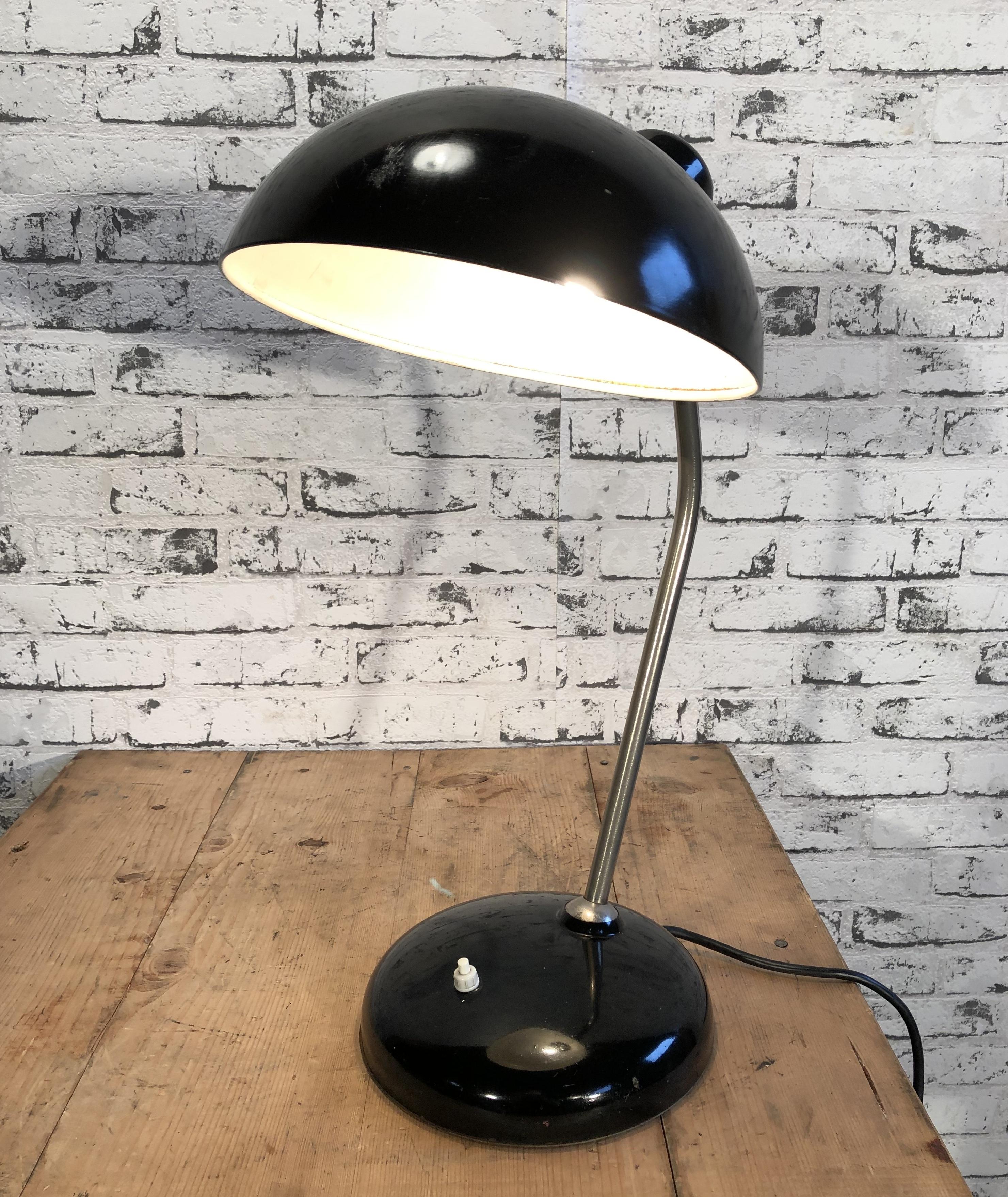 Black Bauhaus Industrial Desk Lamp, 1930s 3