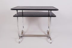 Black Bauhaus Table made in 1930s Germany, Fully Restored