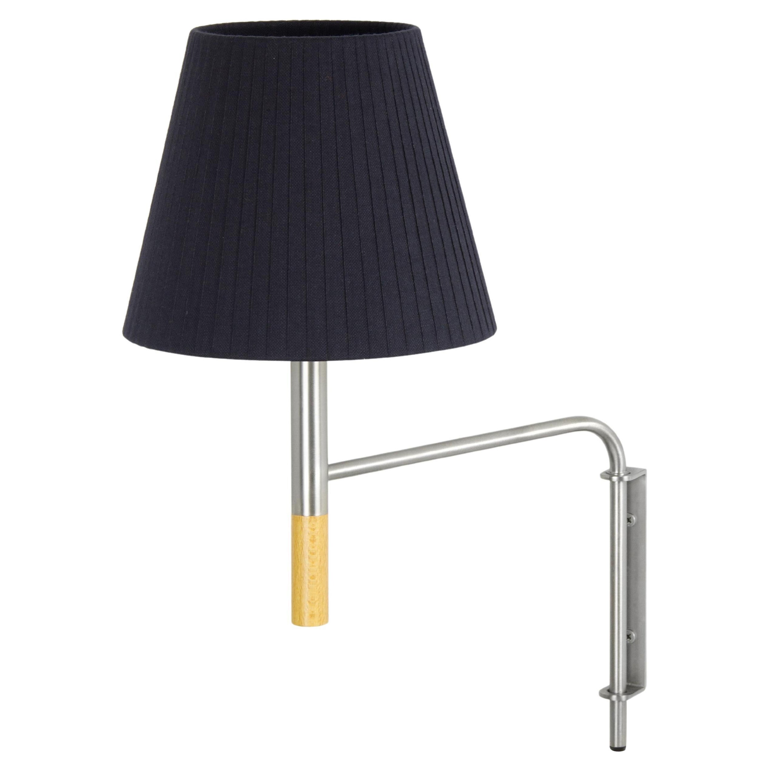 Lampada da parete BC1 nera di Santa & Cole