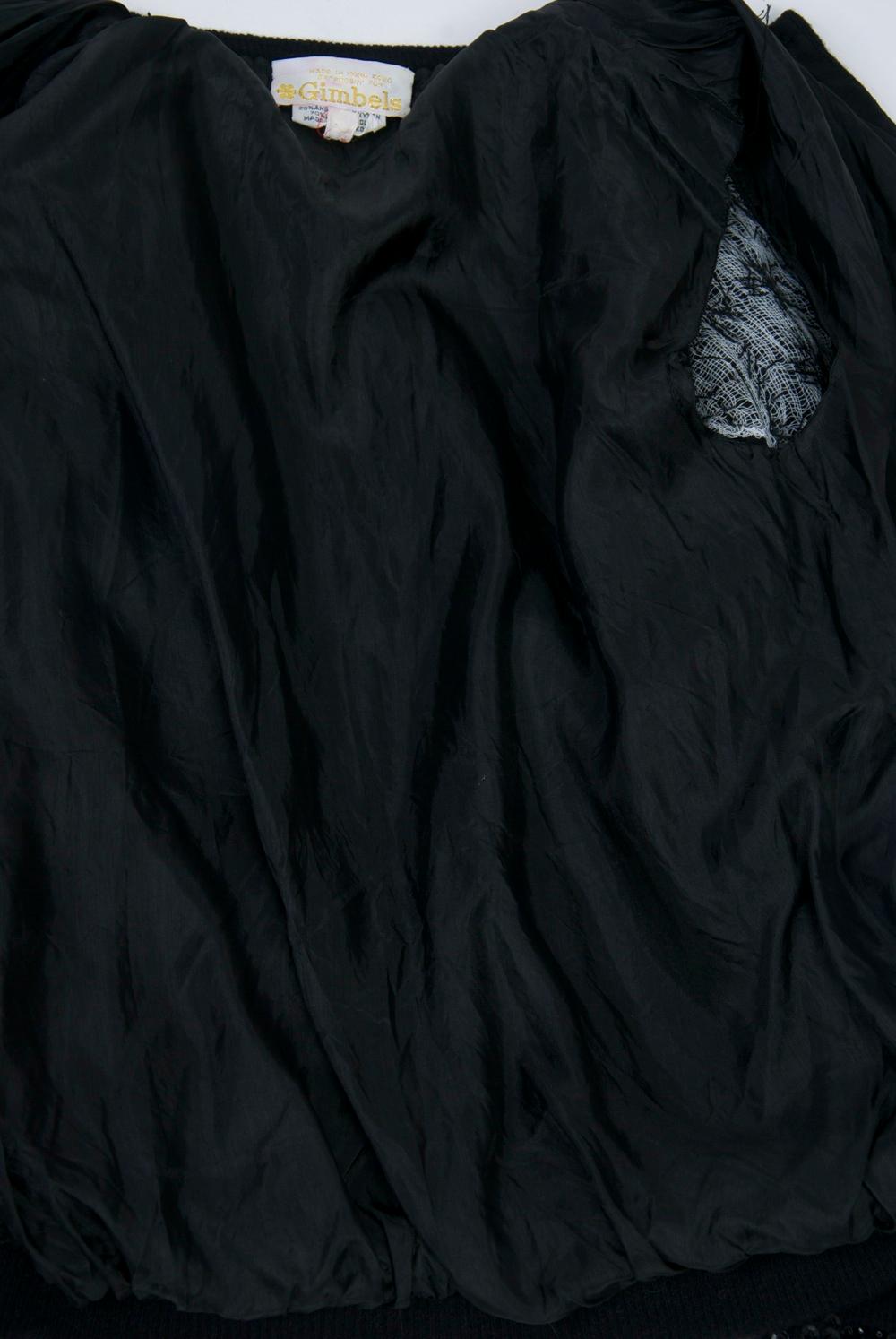 Black Beaded Cardigan For Sale 2