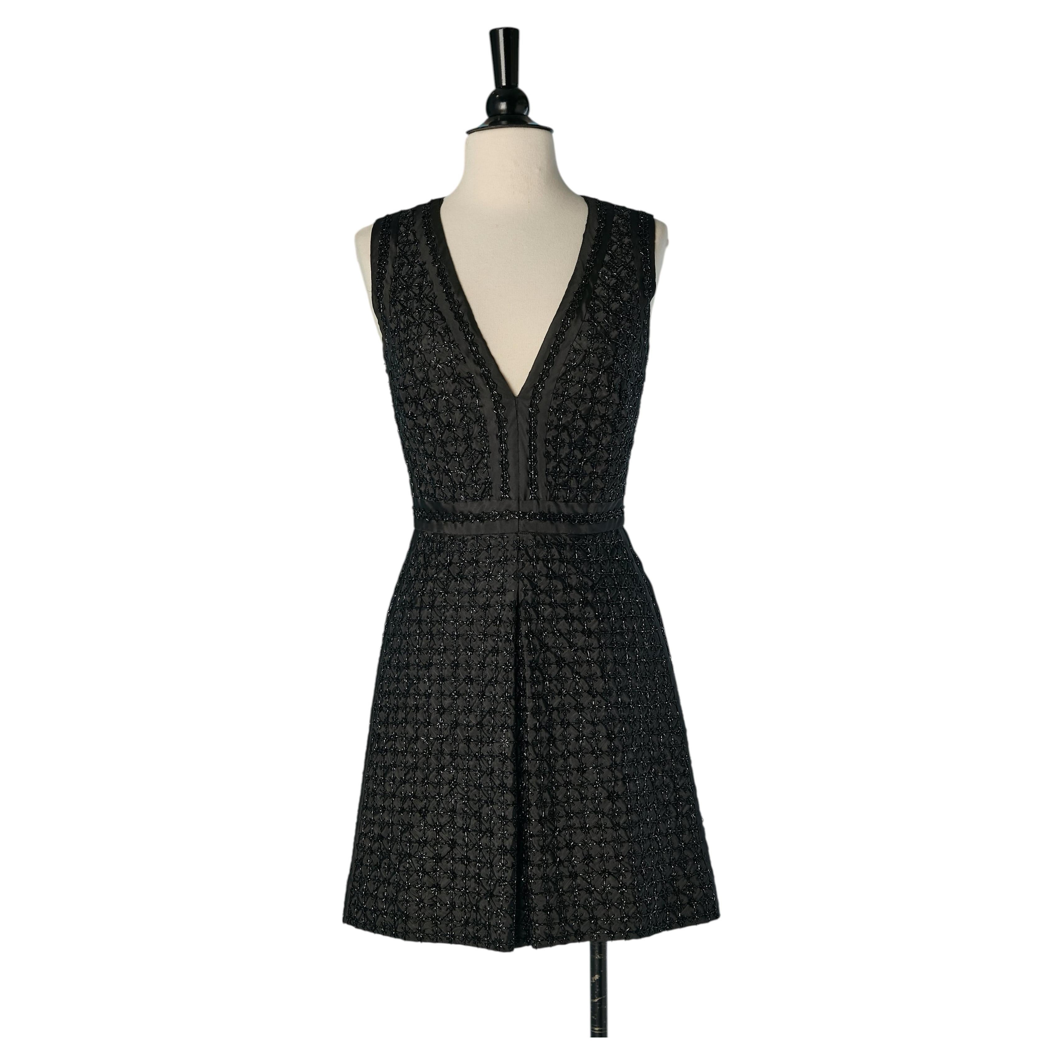 Black beaded cocktail dress VALENTINO For Sale