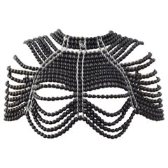 Vintage Black beads top