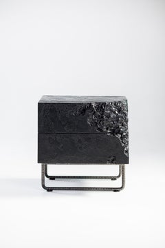 Wooden Black Bedside Table Breakfree Collection, Perfect Item for Your Bedroom