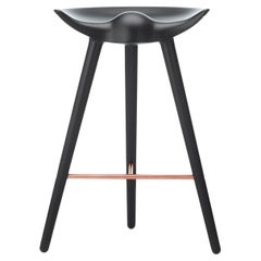 ML 42 Black Beech and Copper Counter Stool by Lassen