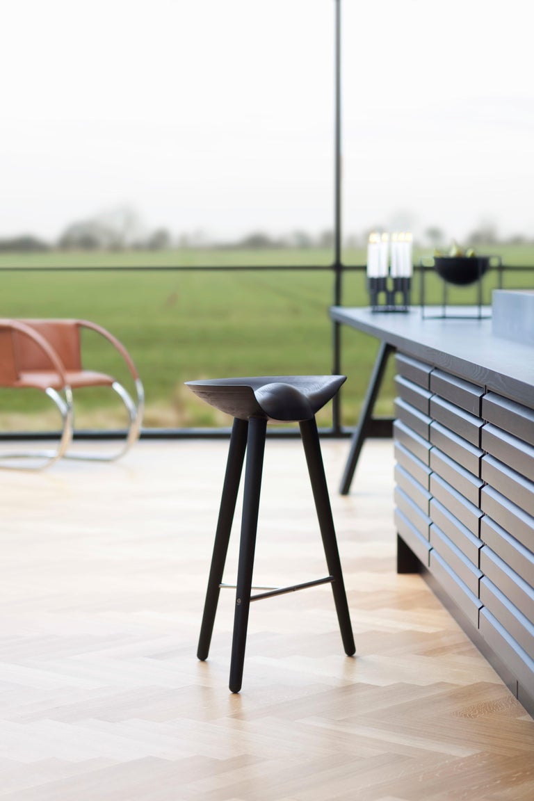 Black Beech and Copper Bar Stool by Lassen For Sale at 1stDibs