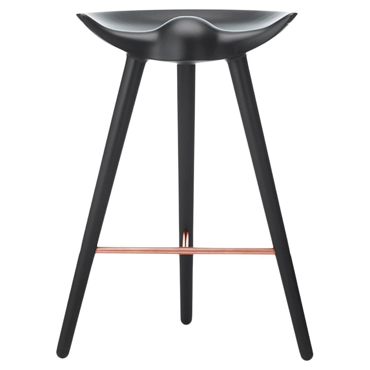 Black Beech and Copper Counter Stool by Lassen