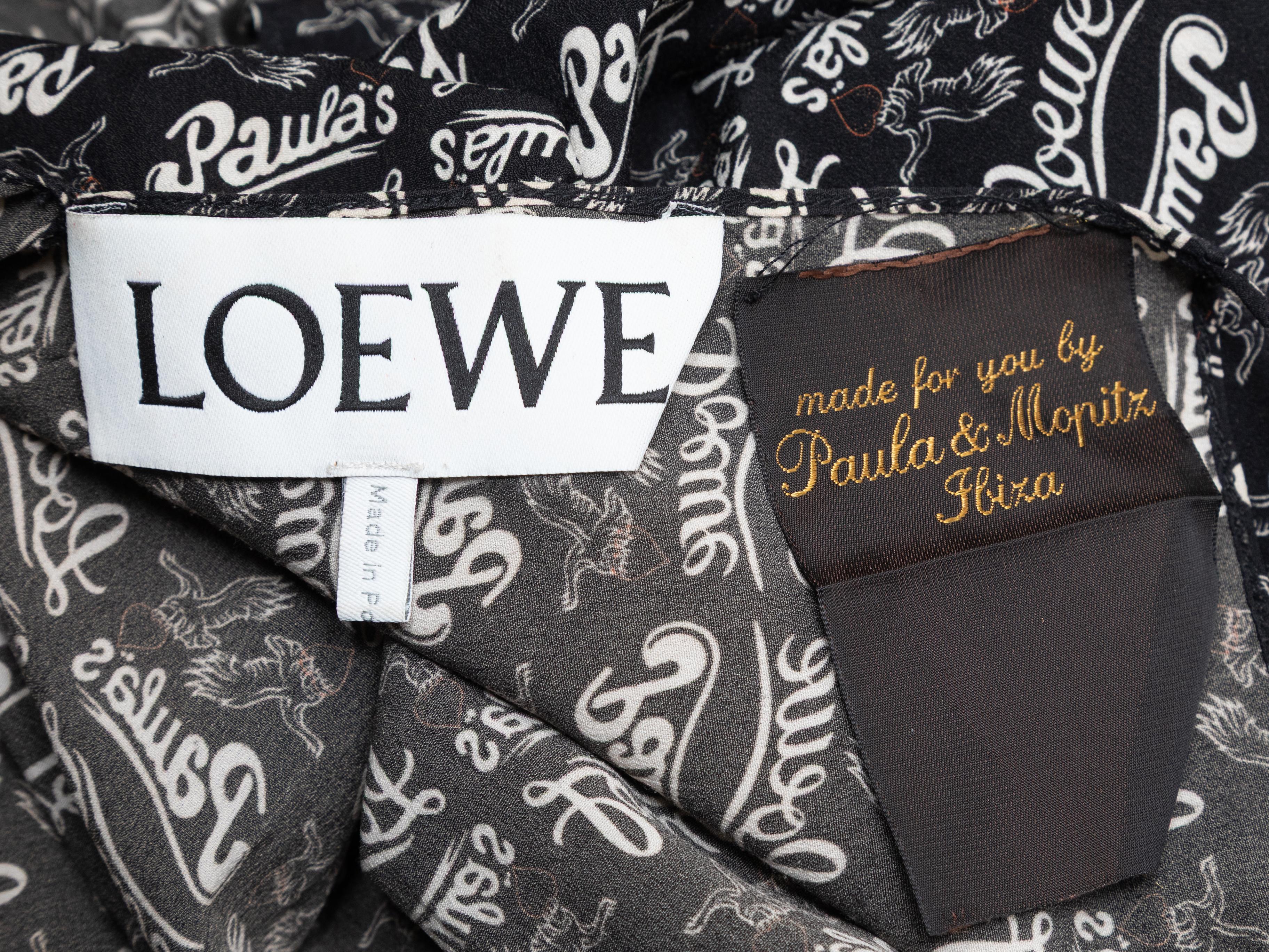 Black & Beige Loewe Paula's Logo Sleeveless Top Size EU 34 For Sale 2