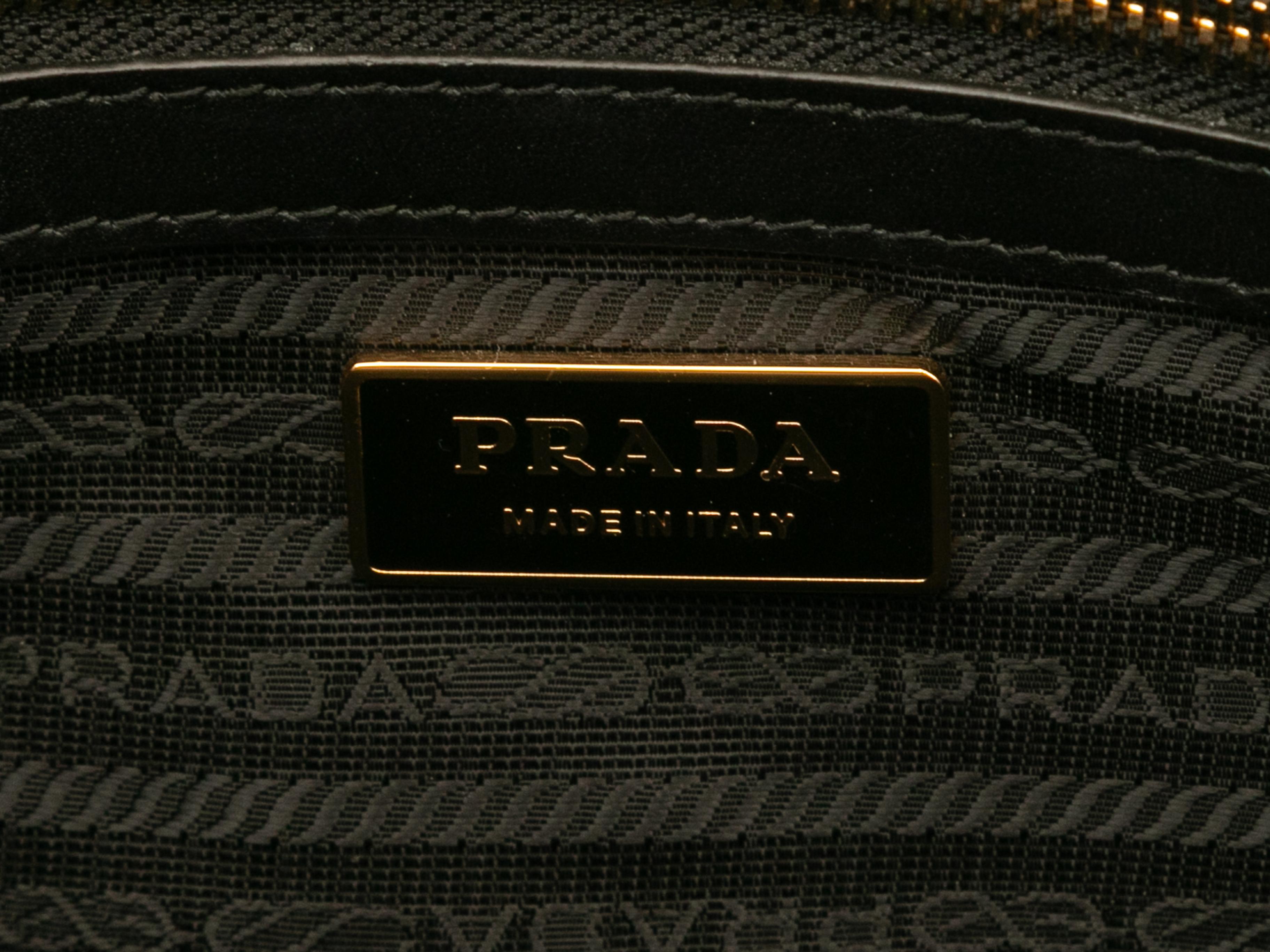 Black & Beige Prada Large Symbole Embroidered Tote Bag 2
