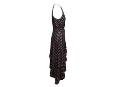 Black & Beige Zimmermann Polka Dot Halter Dress Size US 2