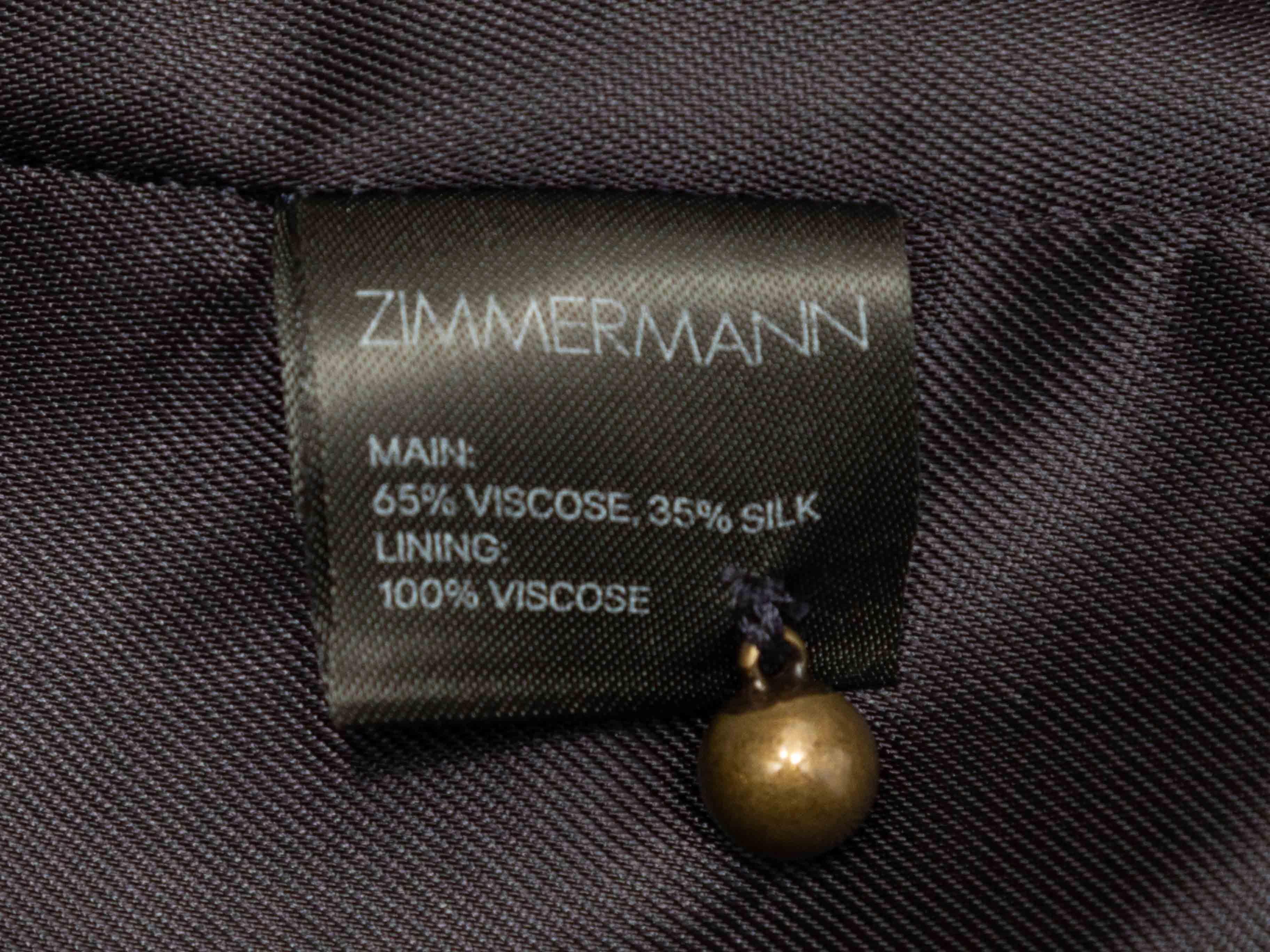 Robe dos nu noire et beige de Zimmermann à pois Taille US 2 Pour femmes en vente