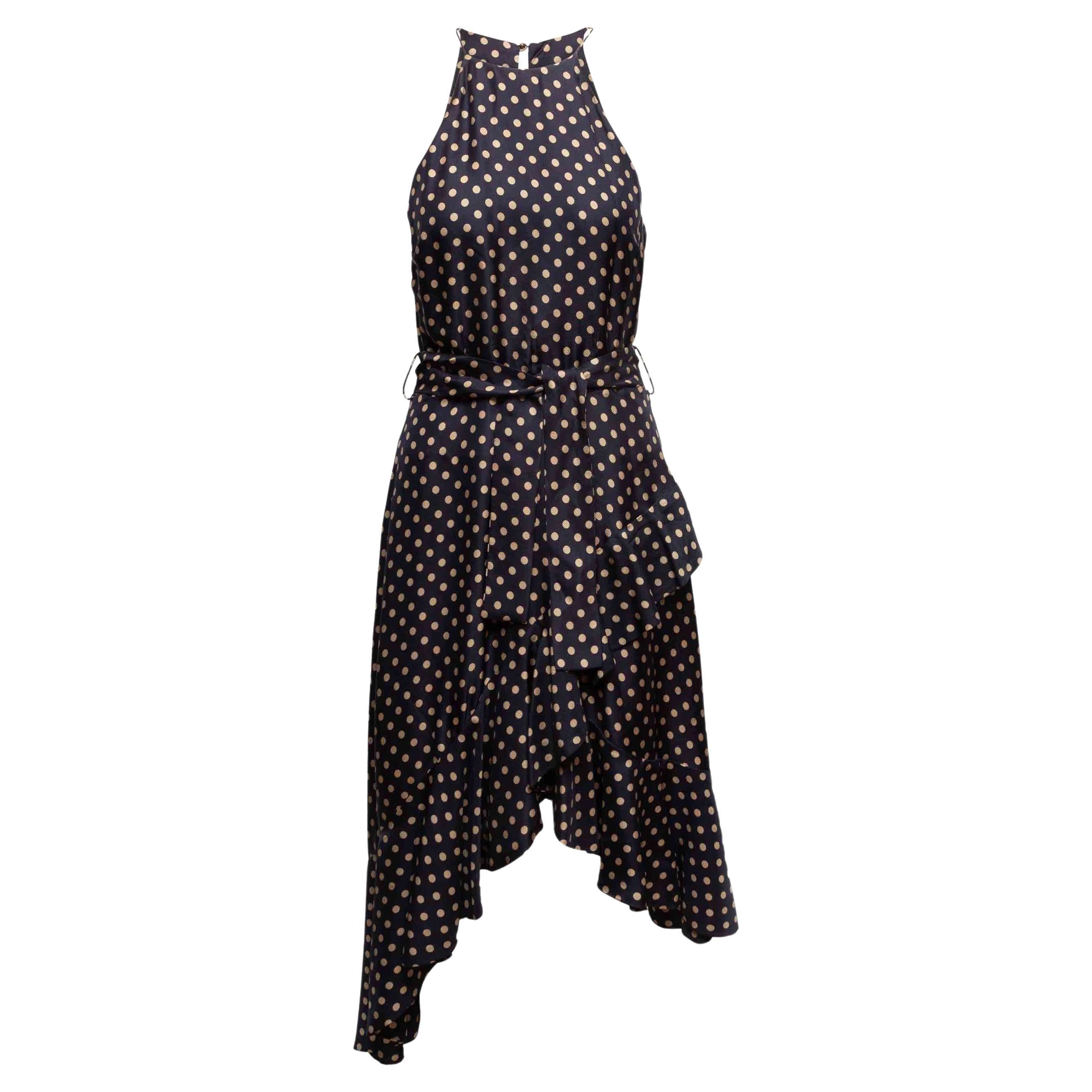 Robe dos nu noire et beige de Zimmermann à pois Taille US 2