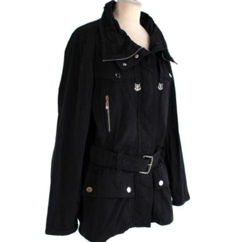 Black Belted Jodelle Jacket In Good Condition For Sale In London, GB